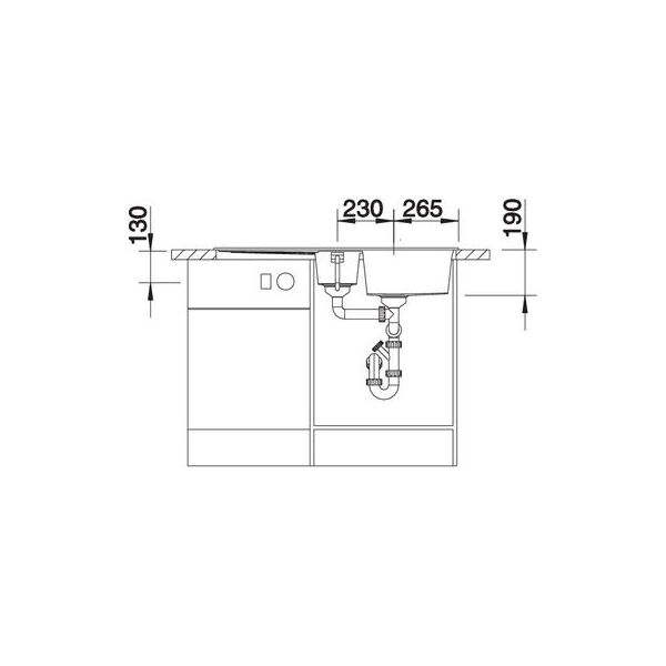 Zlewozmywak Blanco Zlewozmywak METRA 6 S - 100 x 50 cm (517355)