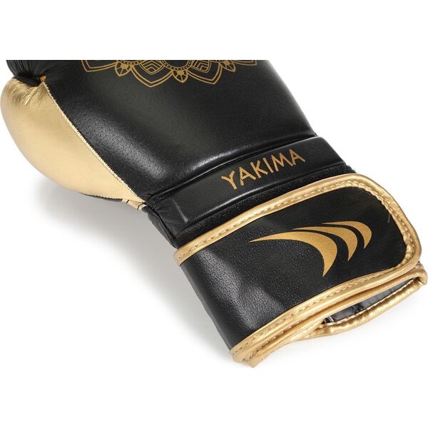 YakimaSport Rękawice kobiece MANDALA BLACK/GOLD 12 oz