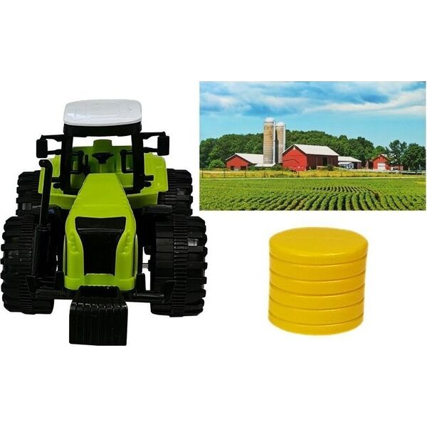 Zestaw Autek Farmerskich Opryskiwacz Prasa LEAN Toys