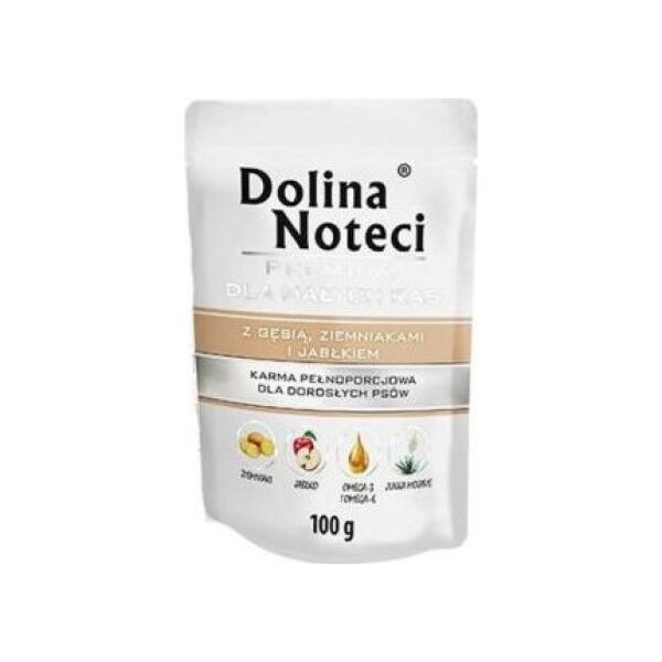 Dolina Noteci Dolina Noteci Premium z Gęsią Ziemniakami i Jabłkiem Małe Rasy 100 g