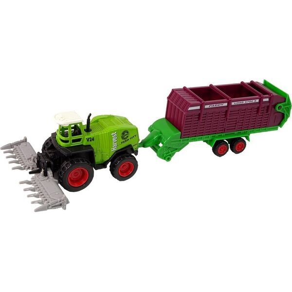 Zestaw Pojazdów Rolniczych Traktor 12 Sztuk Metal LEAN Toys