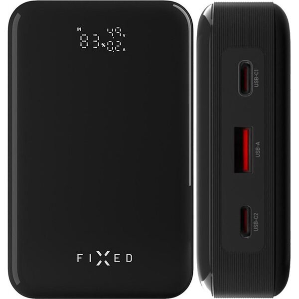 Powerbank Fixed FIXED Zen 20 Pro - powerbank z wyświetlaczem LCD, moc wyjściowa 130W, 20000mAh szary - Gwarancja bezpieczeństwa. Proste raty. Bezpłatna wysyłka od 170 zł.