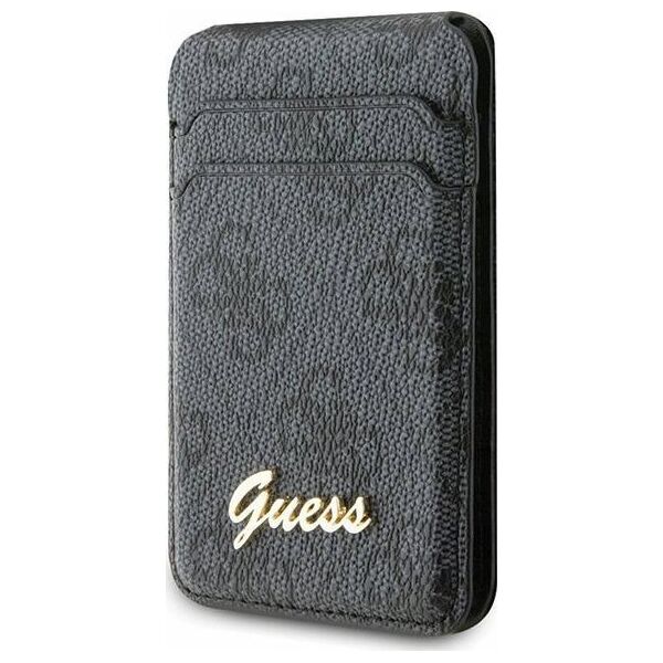 Kieszeń na karty Guess Wallet Card Slot Stand GUWMSHG4SHK MagSafe 4G Classic Logo czarny/black