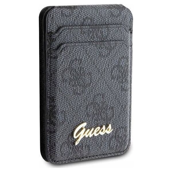 Kieszeń na karty Guess Wallet Card Slot Stand GUWMSHG4SHK MagSafe 4G Classic Logo czarny/black