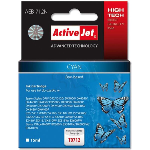 Tusz Activejet tusz AEB-712N / T071240 (cyan)
