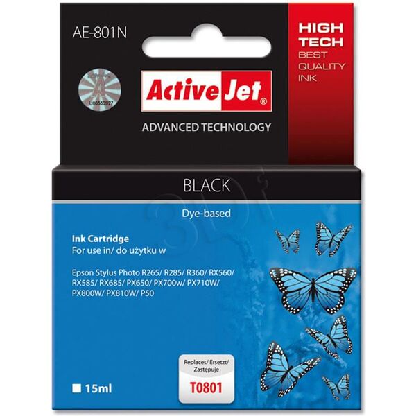 Tusz Activejet tusz AE-801N / T0801 (black)