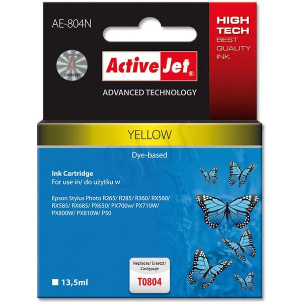 Tusz Activejet tusz AE-804N / T0804 (yellow)
