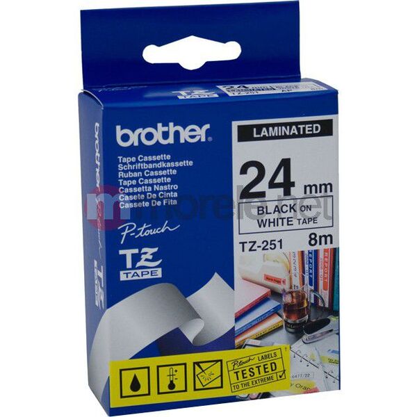 Brother taśma TZ-251 (black on white)