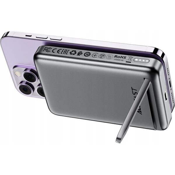 Acefast Acefast M6 PD 20W 10000mAh επαγωγικό Powerbank + καλώδιο - μαύρο 14206895 6974316282600
