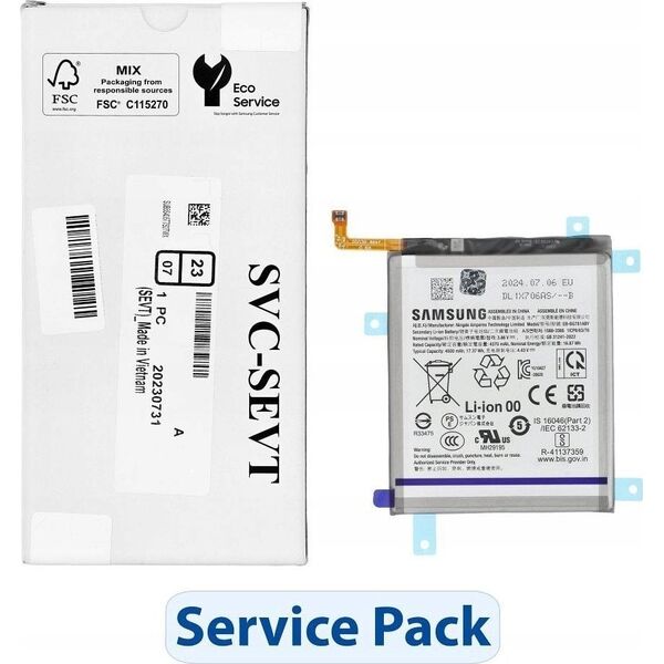 Bateria Samsung ServicePack Bateria EB-BA525ABY do SAMSUNG A52/A52S/S20 FE GH82-24205A 14243893 5903396338755