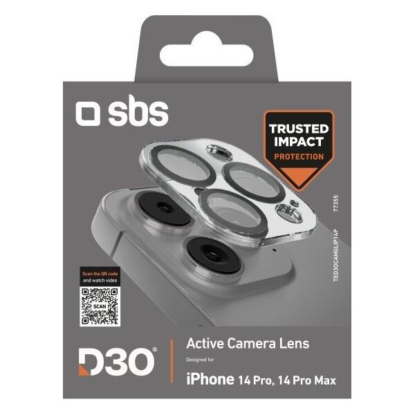 SBS Mobile SBS D3O Tempered Glass για Camera Island για iPhone 14 Pro / 14 Pro Max 14252157 8018420000000