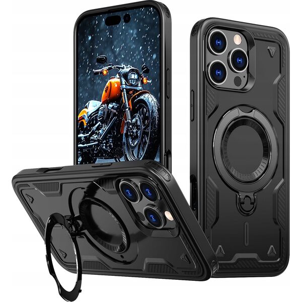 Etui Hybrid Armor Trendy z MagSafe na iPhone 16 Pro Max - zielone