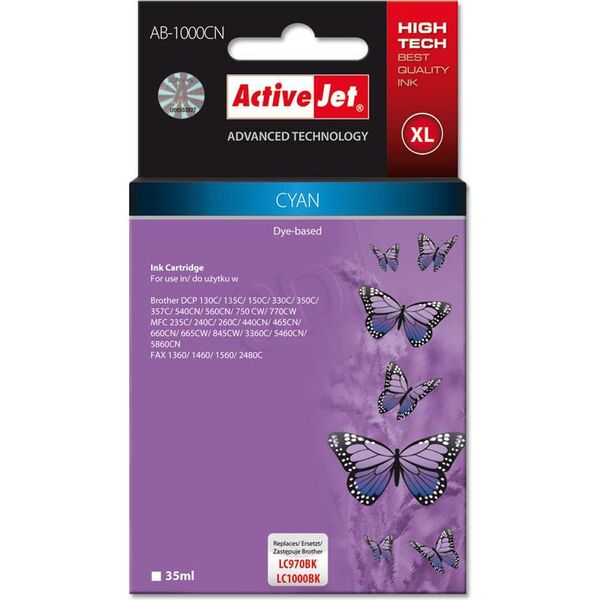 Tusz Activejet tusz AB-1000C / LC1000C (cyan)