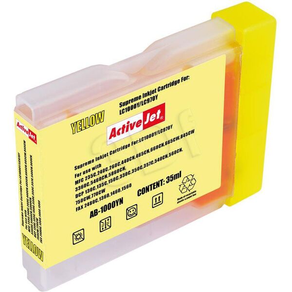 Tusz Activejet tusz AB-1000Y / LC1000Y (yellow)