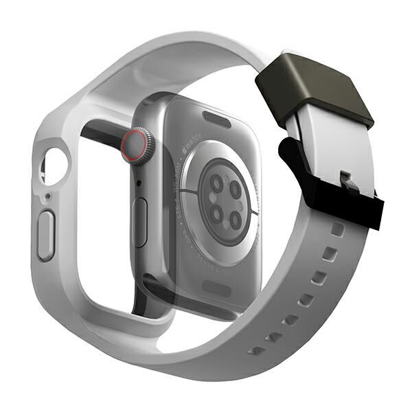 Belt + case UNIQ Monos 2in1 Apple Watch 4/5/6/7/8/9/SE 44/45mm gray/chalk grey