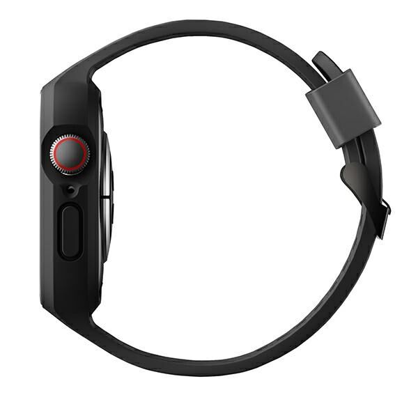 Belt + case UNIQ Monos 2in1 Apple Watch 4/5/6/7/8/9/SE 44/45mm black/midnight black