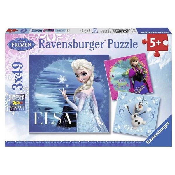 Ravensburger Puzzle 3x49 Elsa Anna & Olaf - 092697