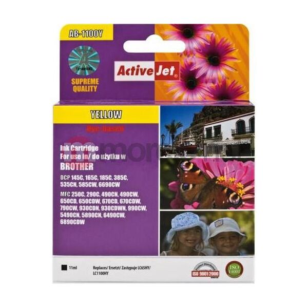 Tusz Activejet tusz AB-1100YNX / LC-1100Y (yellow)