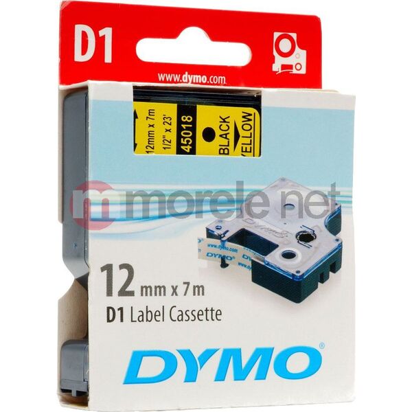 Dymo taśma S0720580 (black on yellow) typ D1