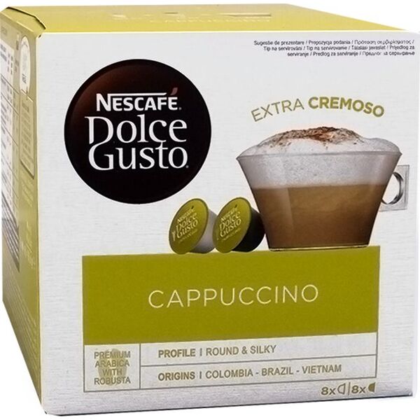 Nestle Dolce Gusto cappuccino 8 zestawów mleko + kawa