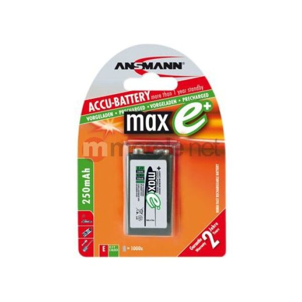 Ansmann Akumulator MaxE 9V Block 250mAh 1 szt.