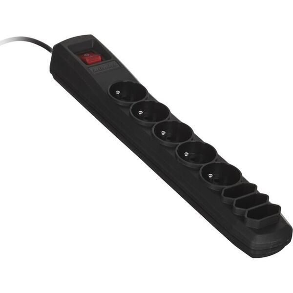 Listwa zasilająca Activejet Exclusive przeciwprzepięciowa 8 gniazd 1.5 m czarna (APN8g/1,5mBK)