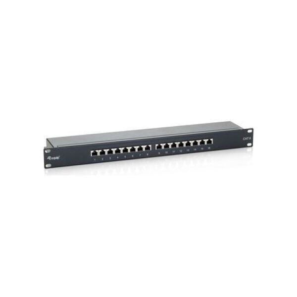 Equip Patch panel 19" 1U 16x RJ45 Cat.6 (326416)
