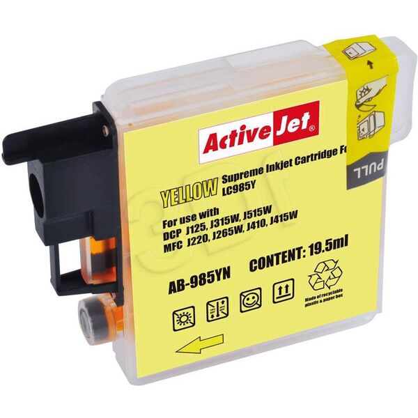 Tusz Activejet tusz AB-985YN / LC-985Y (yellow)