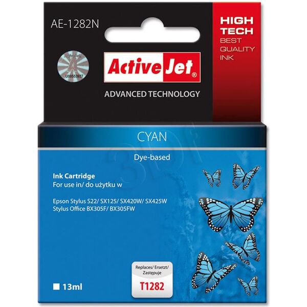 Tusz Activejet tusz AE-1282N / T-1282 (cyan)