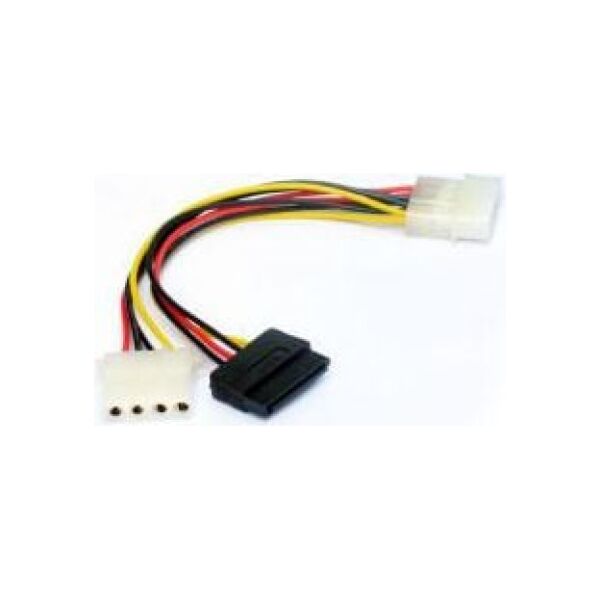 Gembird SATA 15-pin - Molex x2, 0.12m, Wielokolorowy (CCSATAPSY2)