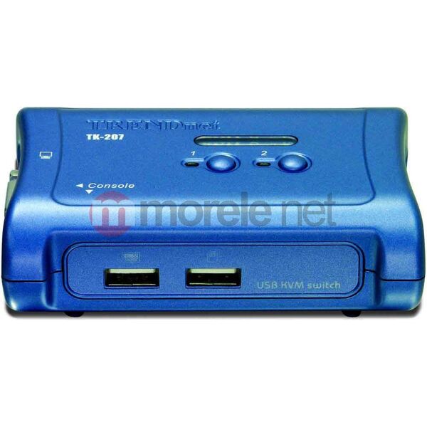 Przełącznik TRENDnet towar w Sosnowcu - Przełączniki KVM i Kable [TRENDnet] 2xK/V/M 2048x1536 USB 2xCables TK-207K () - Morelenet_432662