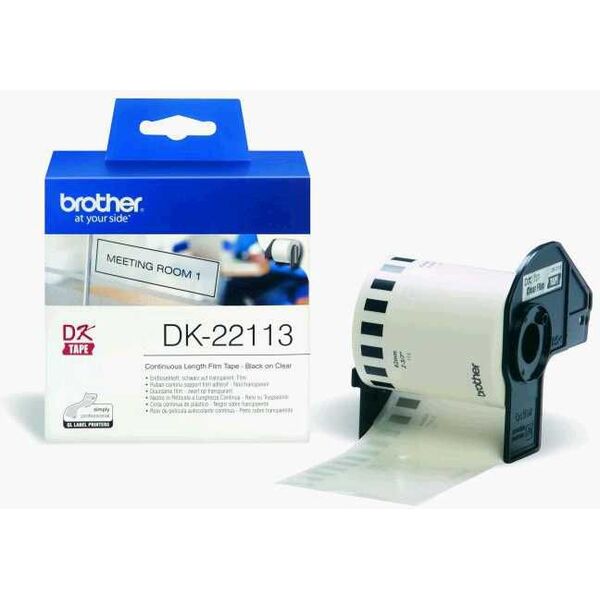 Brother taśma DK-22113 (black on clear)