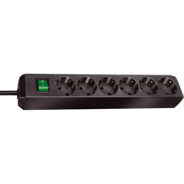 Listwa zasilająca Brennenstuhl Eco-Line 6 gniazd 1.5 m czarna (1159500015)