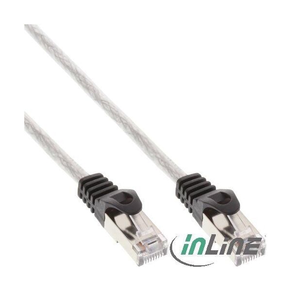 InLine Patchcord, Cat.5e, SF/UTP, 0.5m, przezroczysty (72550T)