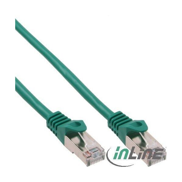 InLine Patchcord, Cat.5e, SF/UTP, 0.5m, zielony (72550G)
