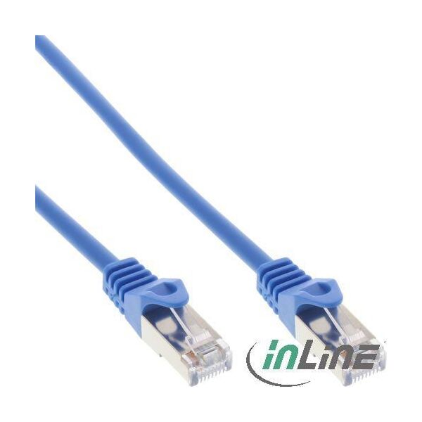 InLine Patchcord, Cat.5e, SF/UTP, 0.5m, niebieski (72550B)