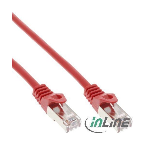 InLine Patchcord, Cat.5e, SF/UTP, 10m, czerwony (72500R)