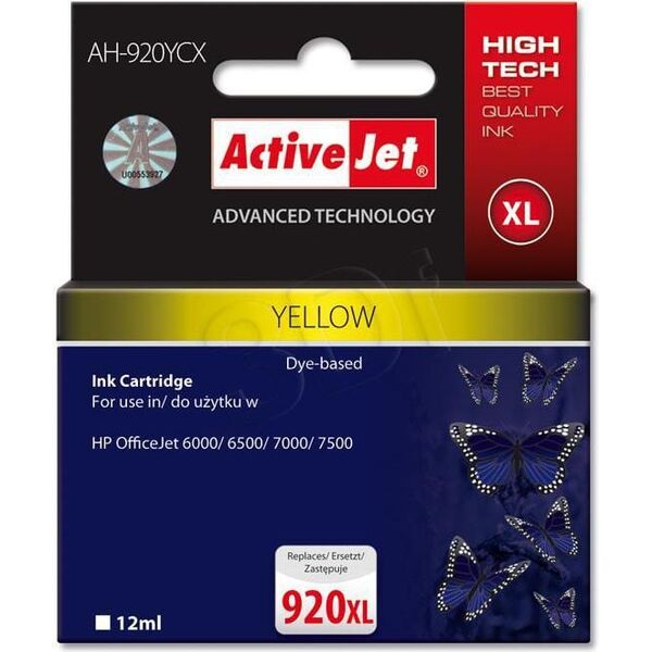 Tusz Activejet tusz AH-920YCX (920XL CD974AE)