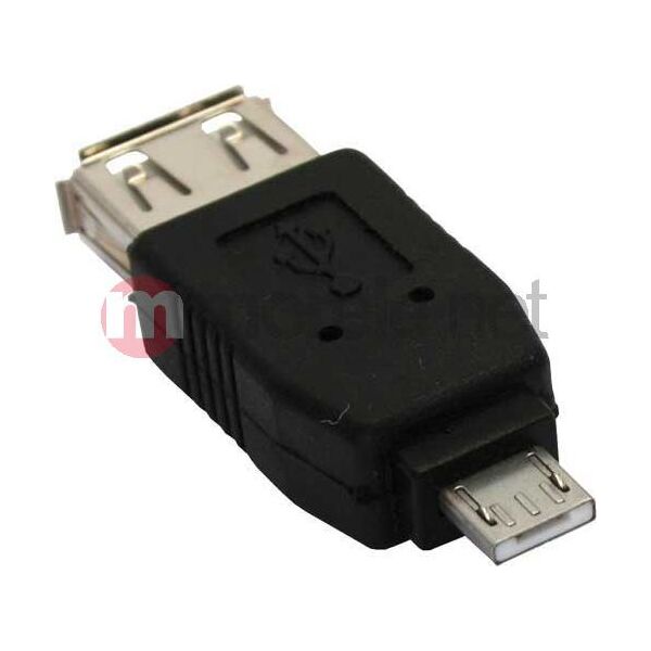 Adapter USB InLine microUSB-A - USB Czarny  (31600)
