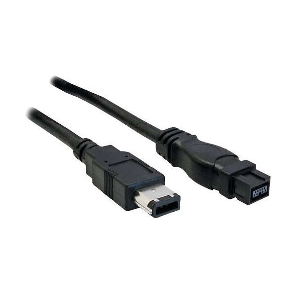InLine Firewire 9-pin - Firewire 6-pin, 5m, Czarny (36905)