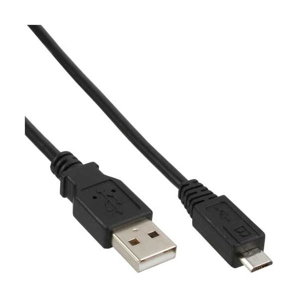 Kabel USB InLine USB-A - microUSB 2 m Czarny (31720)