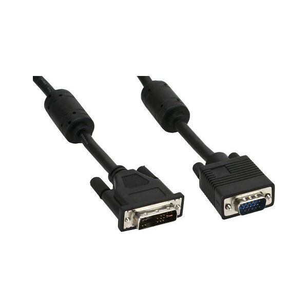 Kabel InLine DVI-A - D-Sub (VGA) 3m czarny (17782A)