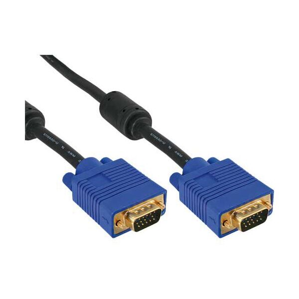 Kabel InLine D-Sub (VGA) - D-Sub (VGA) 0.5m niebieski (17805S)