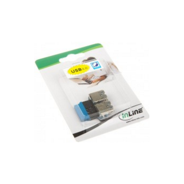 InLine USB zew. - USB wew., Niebieski (33444I)