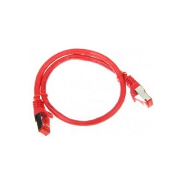 InLine Patchcord, Cat.6, S/FTP, 0.5m, czerwony (76450R)