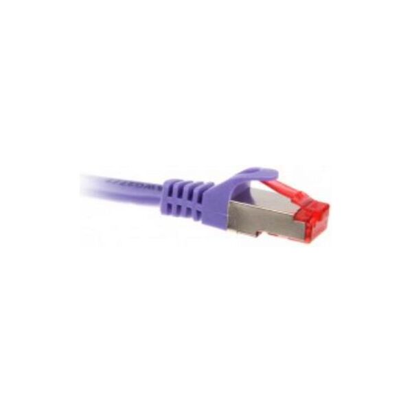 InLine Patchcord, Cat.6, S/FTP, 0.5m, fioletowy (76450P)