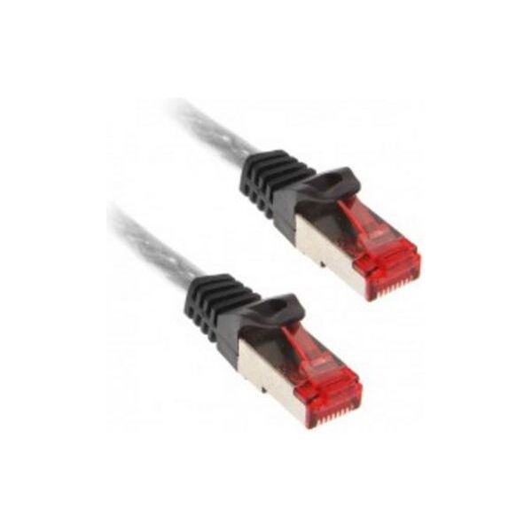 InLine Patchcord, Cat.6, S/FTP, 0.5m, przeźroczysty (76450T)