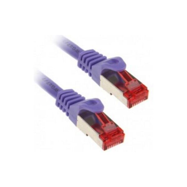 InLine Patchcord, Cat.6, S/FTP, 3m, fioletowy (76405P)