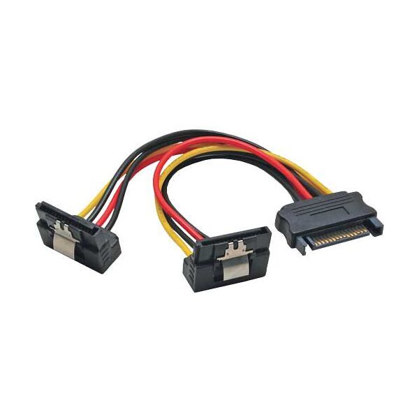 InLine SATA 15-pin - SATA 15-pin x2, 0.15m, Wielokolorowy (29683W)