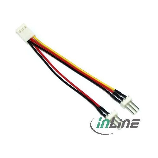 InLine 3-pin - 3-pin x2, 0.1m, Wielokolorowy (33433L)